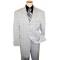 Stacy Adams Silver Grey with Charcoal Grey Dash Design Windowpane Super 100's 100% Polyester Suit